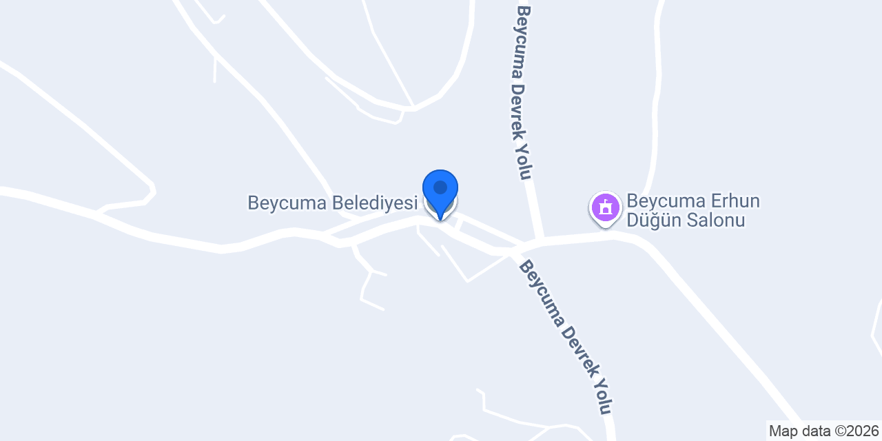 Beycuma Belediyesi konumu