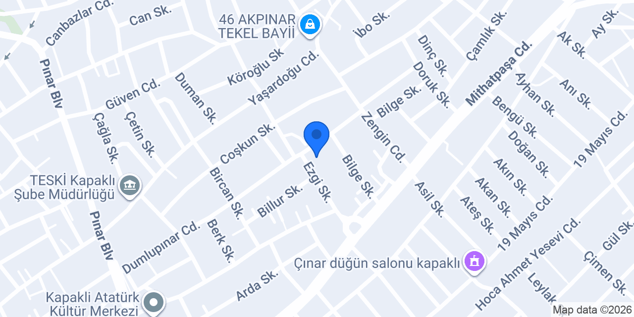 Kapaklı Sağlam Sigorta konumu