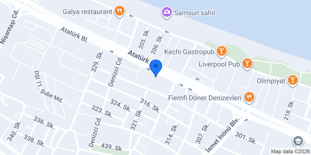 Atakum Sigorta Acentesi DOĞASEL SİGORTA konumu