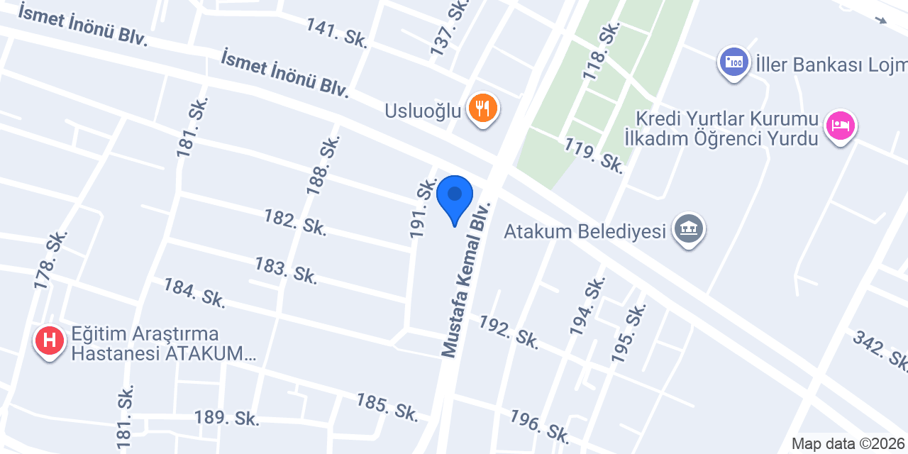 RA Mimarlık konumu