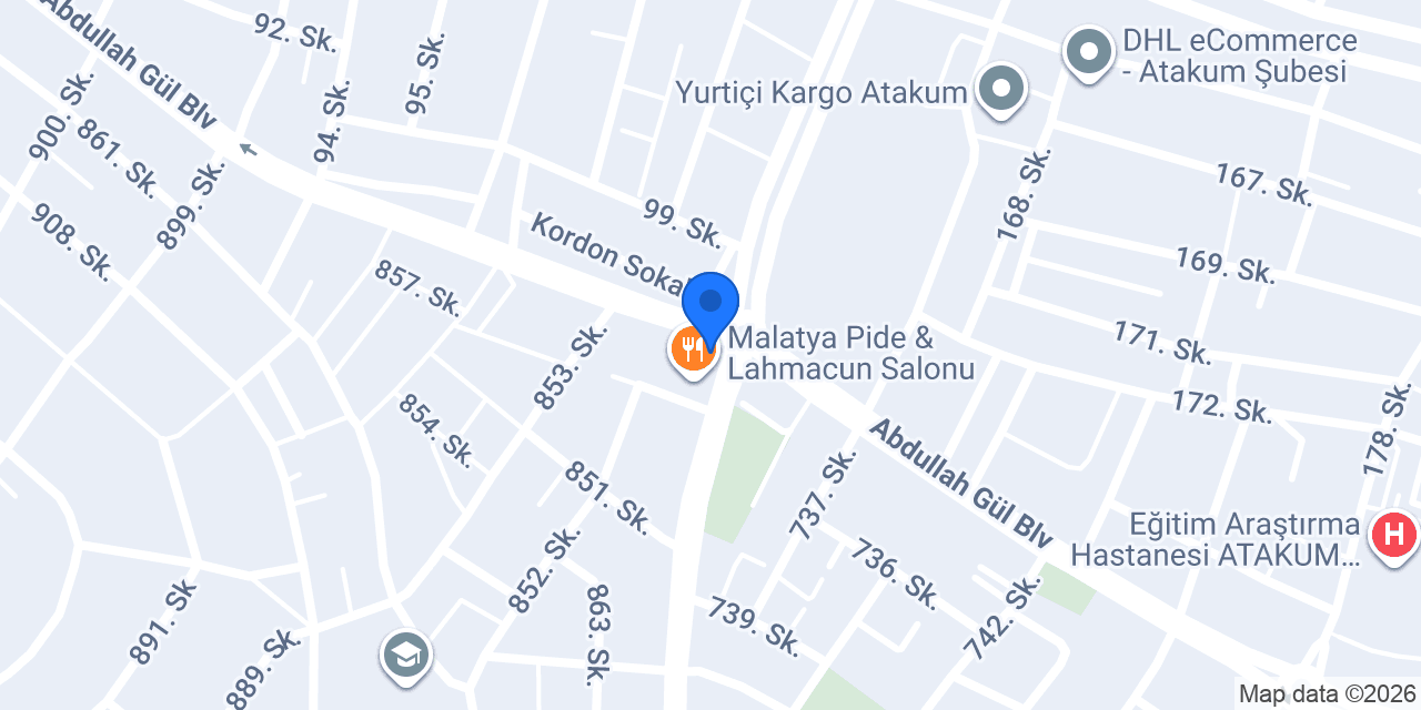 F-tıp Fonksiyonel Tıp Merkezi konumu