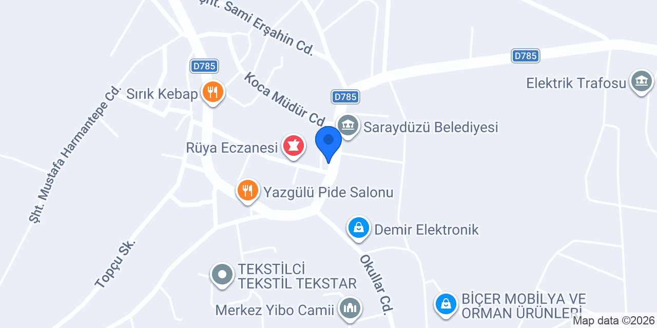Saraç Ticaret konumu