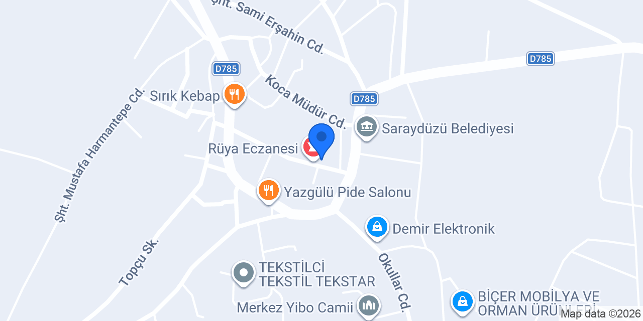 Ptt-saraydüzü Şubesi konumu