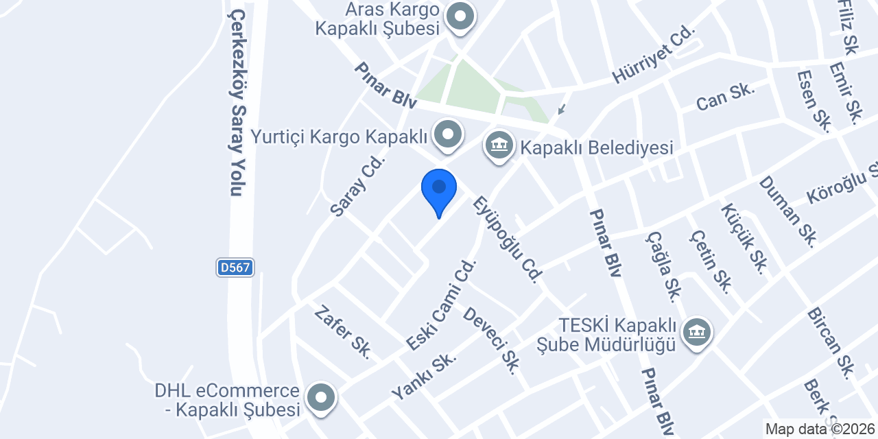 ÇERKEZKÖY TERCÜME konumu