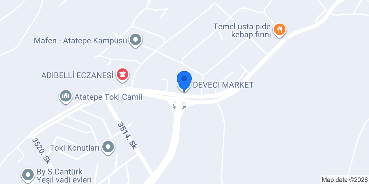 DEVECİ MARKET konumu