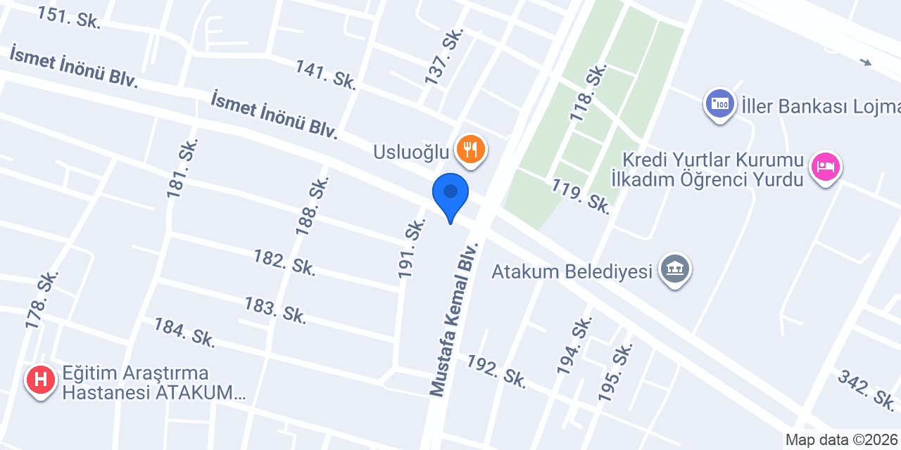 Atakum Balık Restorant & Manav konumu