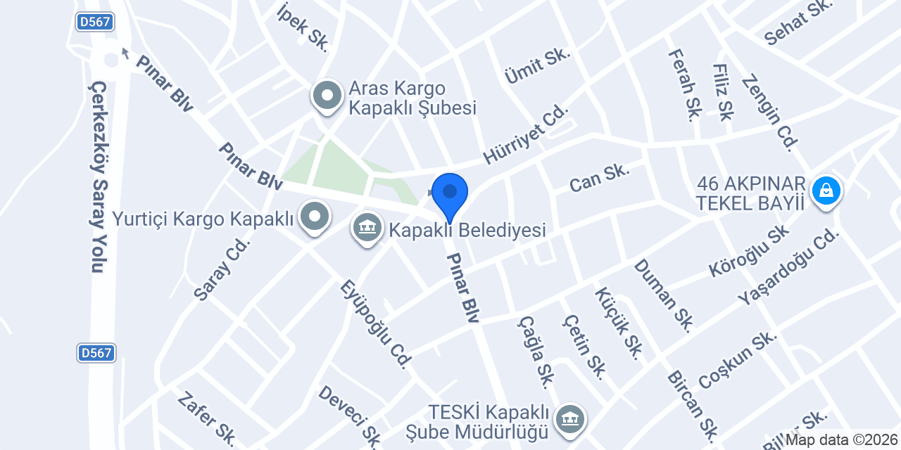 Kapaklı Taksii konumu