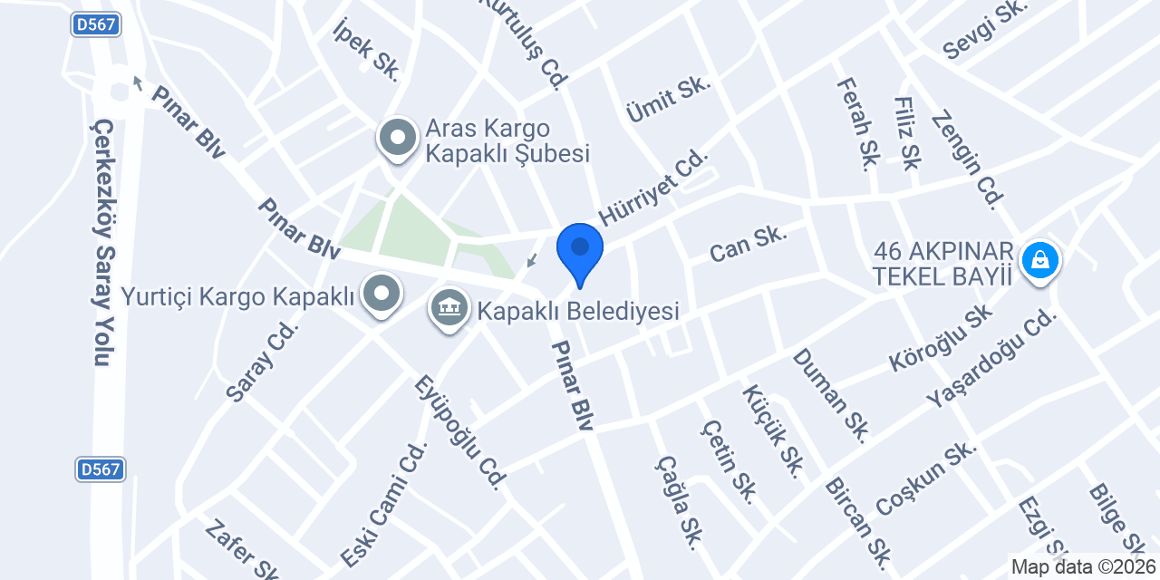 Kapaklı Fatih Bilgisayar konumu