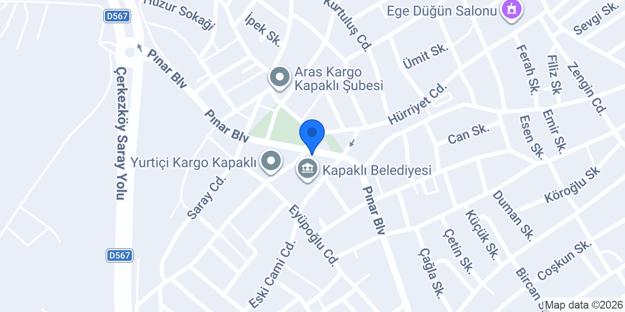 Kapaklı Taksi59 konumu