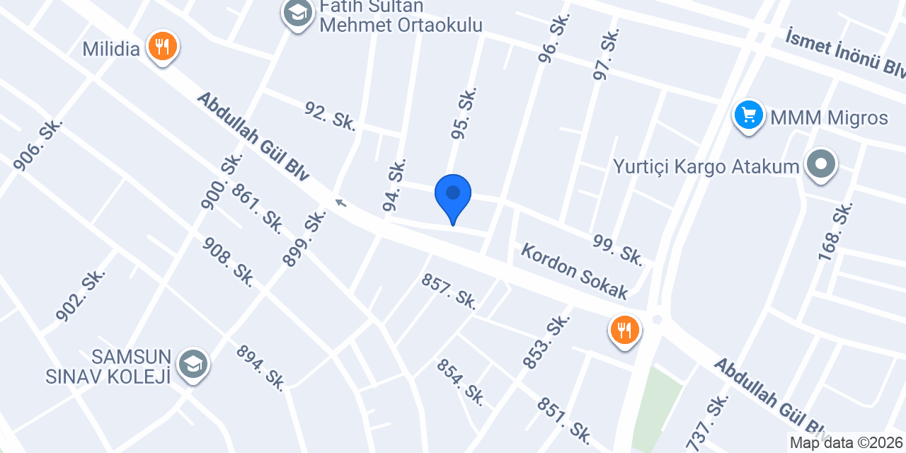 Luna Samsun Spa Masaj konumu