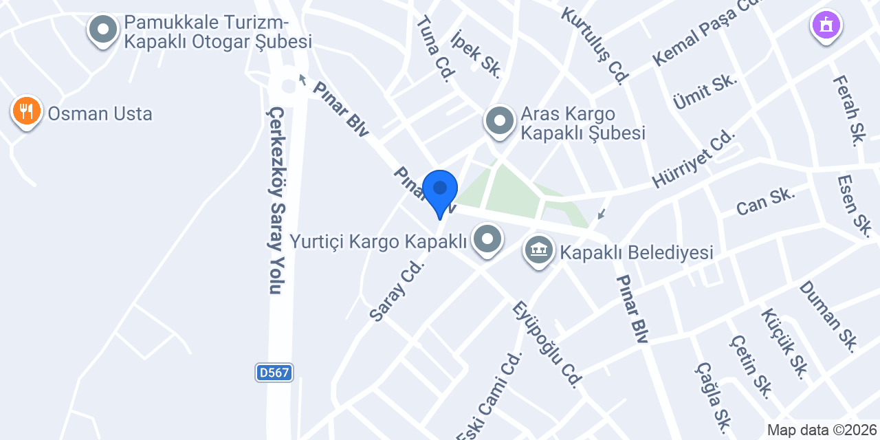 PizzaLazza - Kapaklı konumu