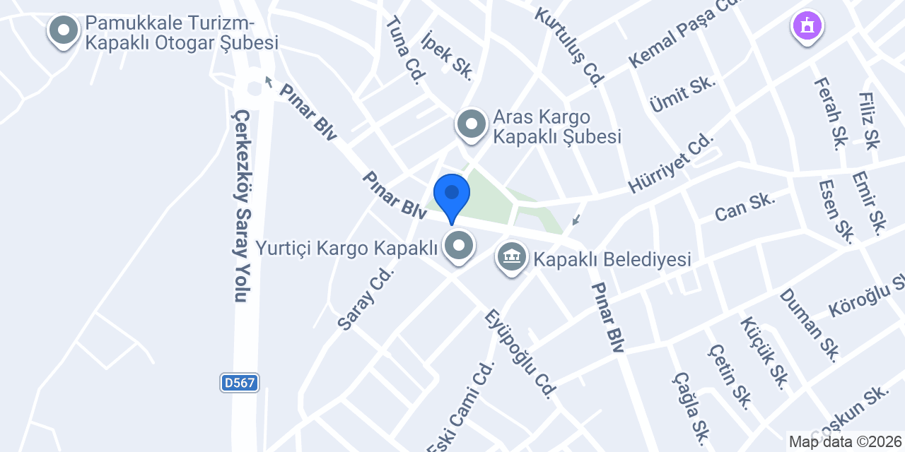 ARAS TEKSTİL konumu