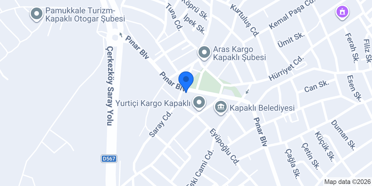 Botanik çiçek Evi Kapaklı konumu