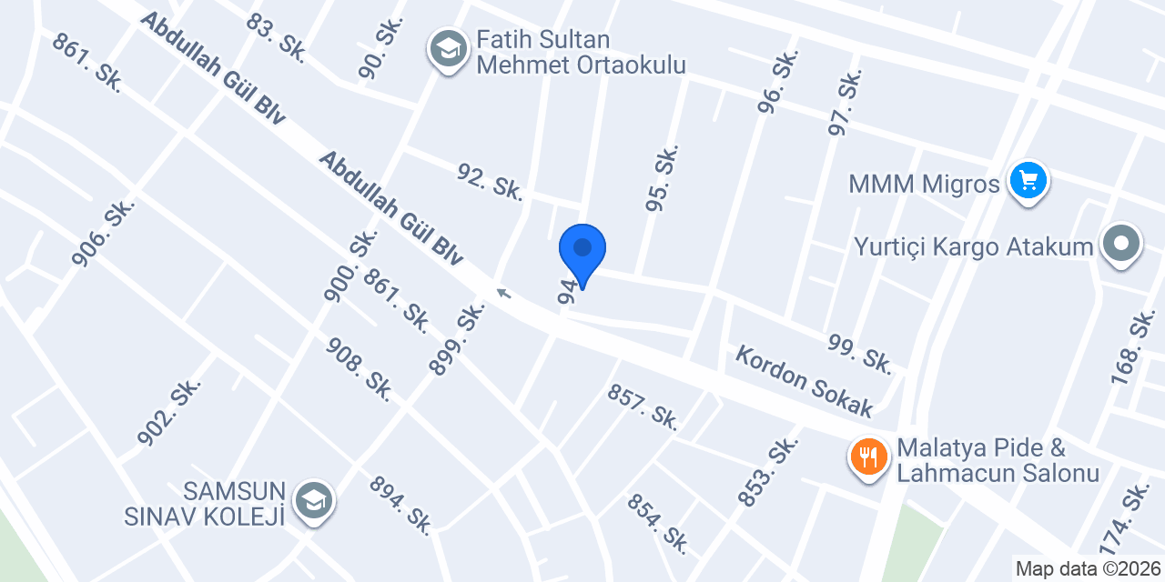 Ege Yapı Cambalkon Samsun konumu