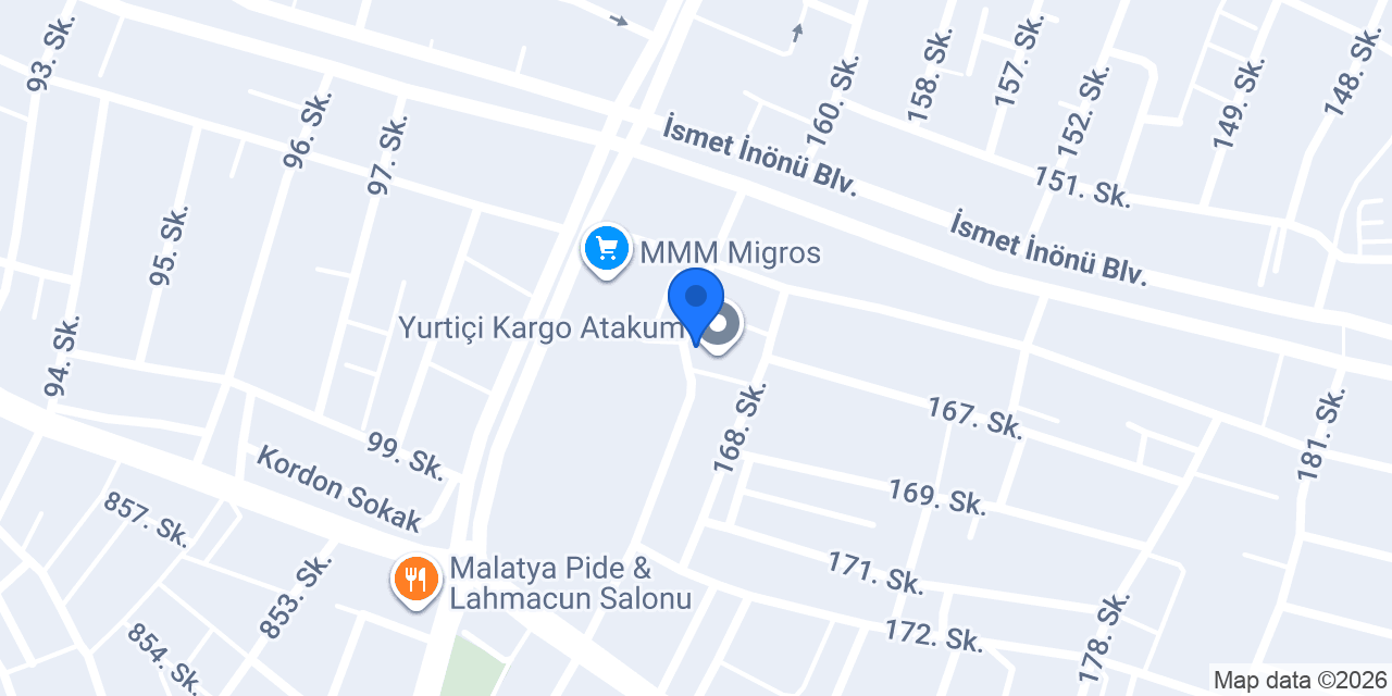 Sams-Unlu Mamülleri konumu