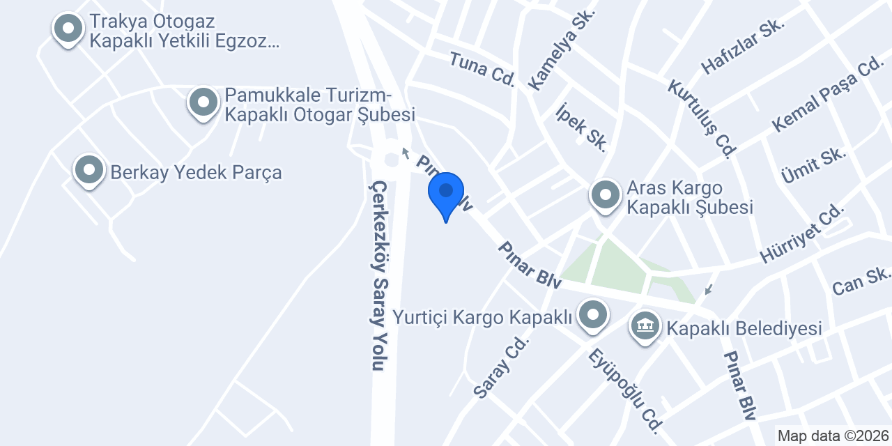 Kapaklı Müftülüğü konumu