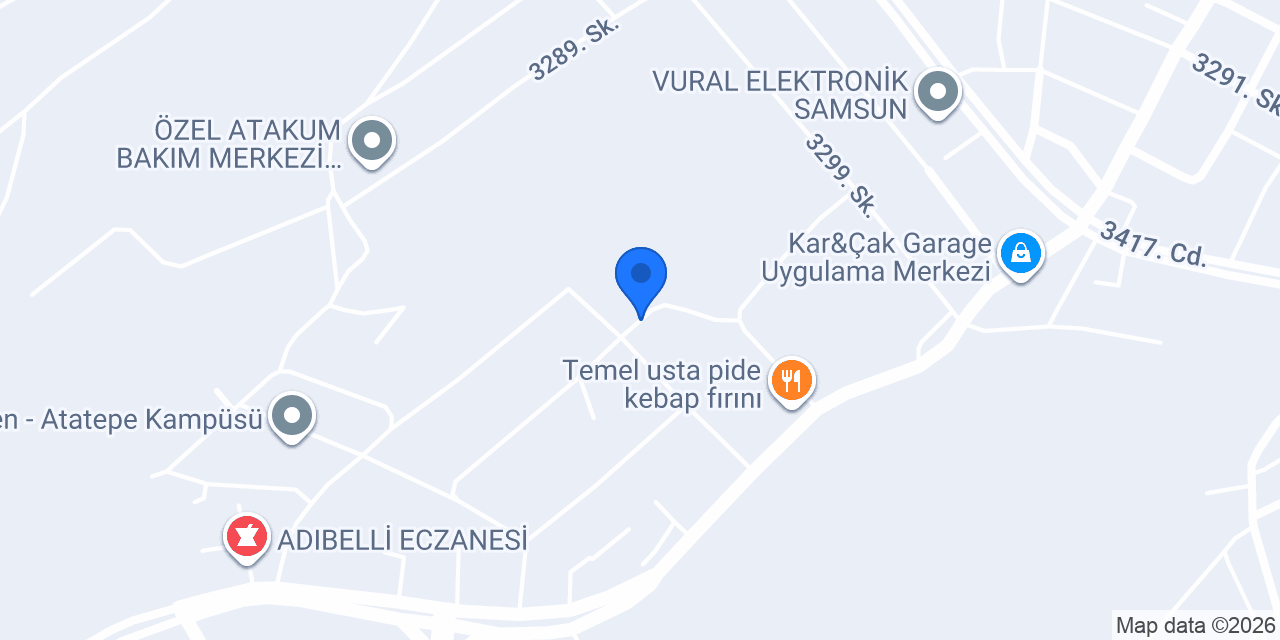 Boyacı tamirat Atakan usta konumu