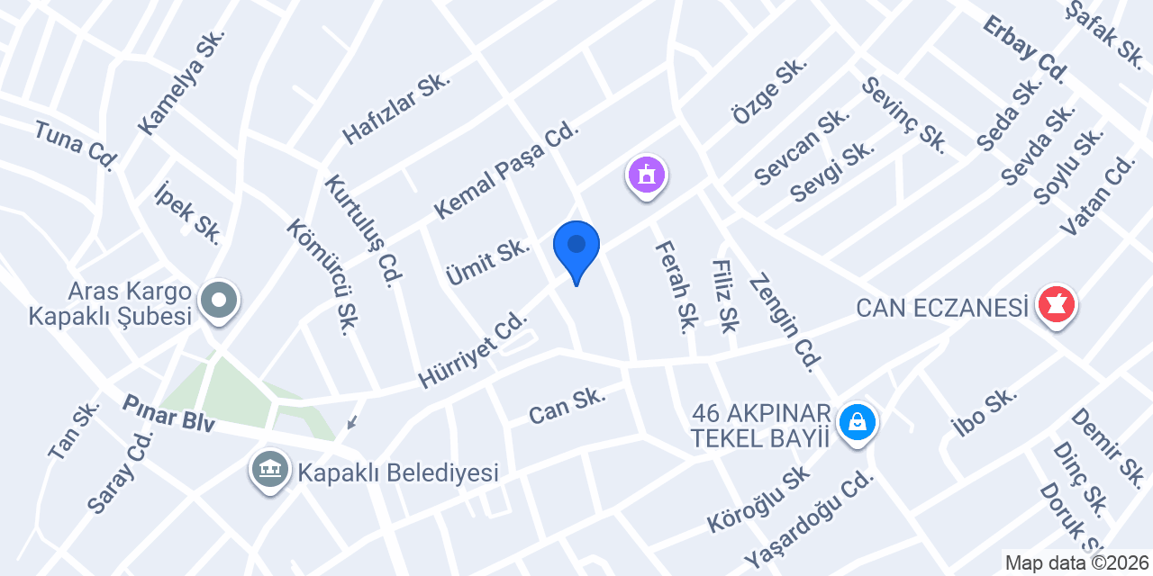 Şef Döner konumu