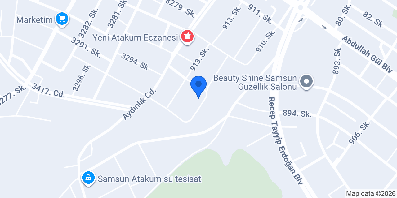 Atakum Çelik Rötuş konumu