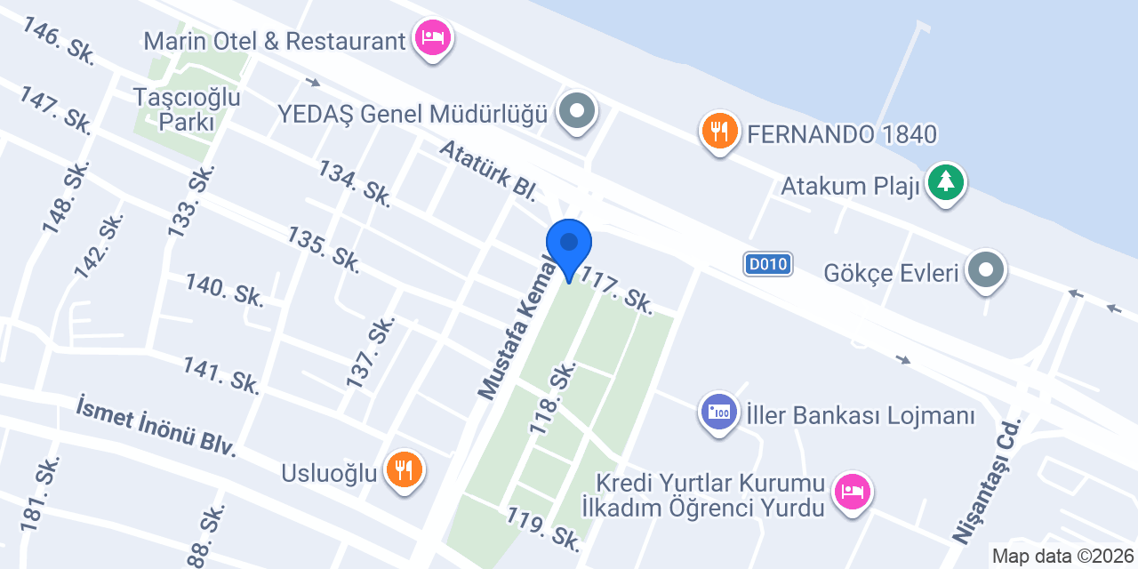 Ali Osman Ulusoy Atakum konumu