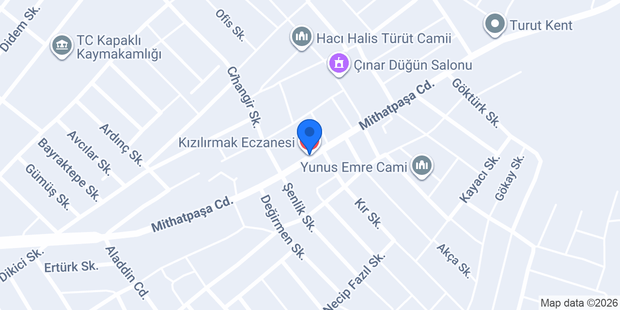 Kızılırmak Eczanesi konumu
