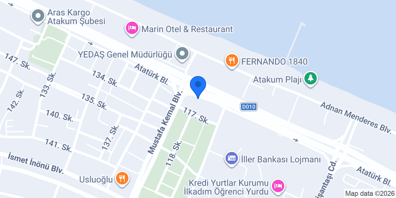 Dr.Erhan Pallı Diş Kliniği konumu