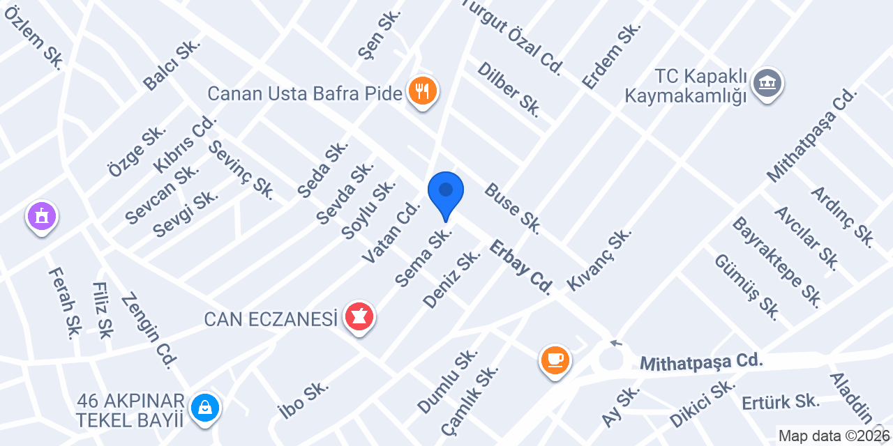 Kapaklı Dağdelen Su konumu