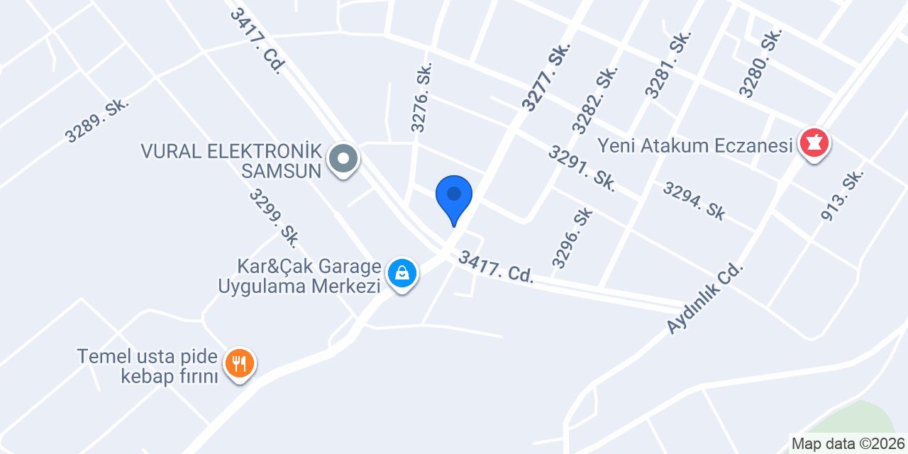 İnci Spa Samsun Masaj Merkezi konumu