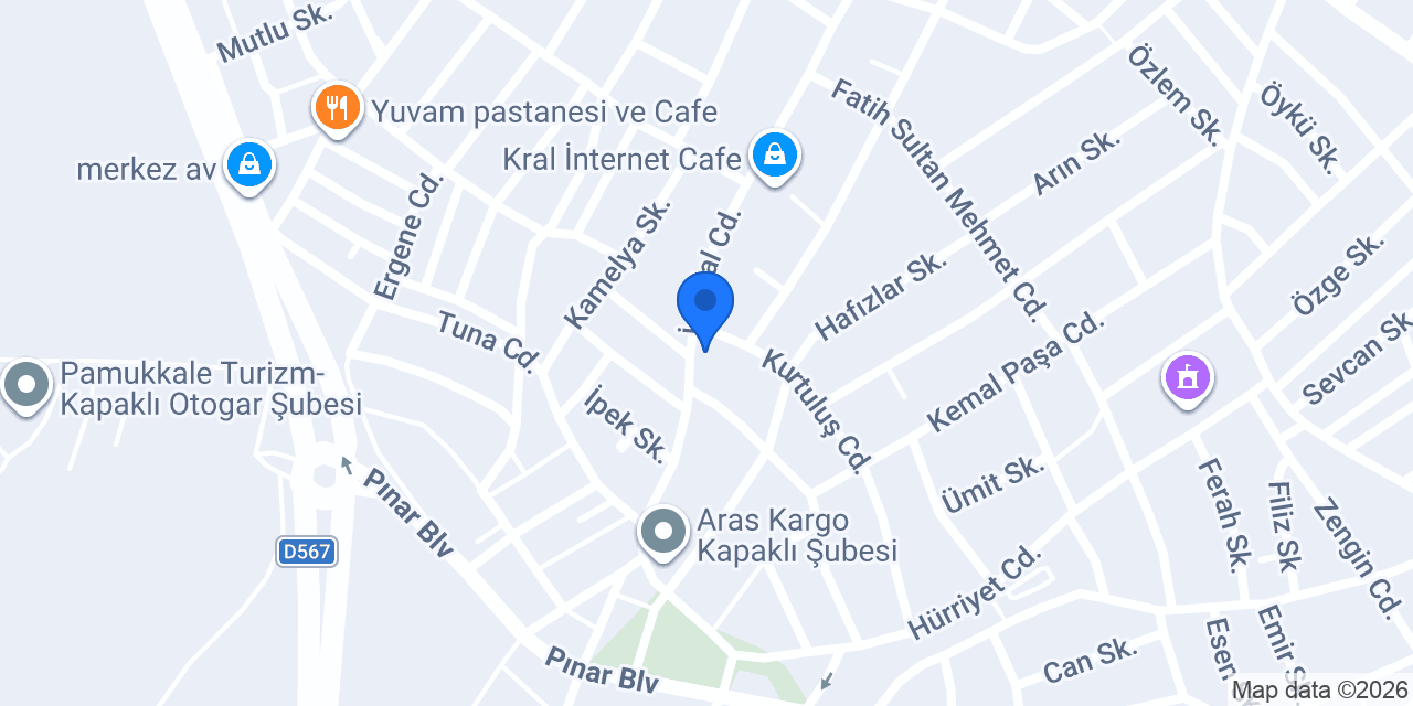 Samet Erkek Kuaförü konumu
