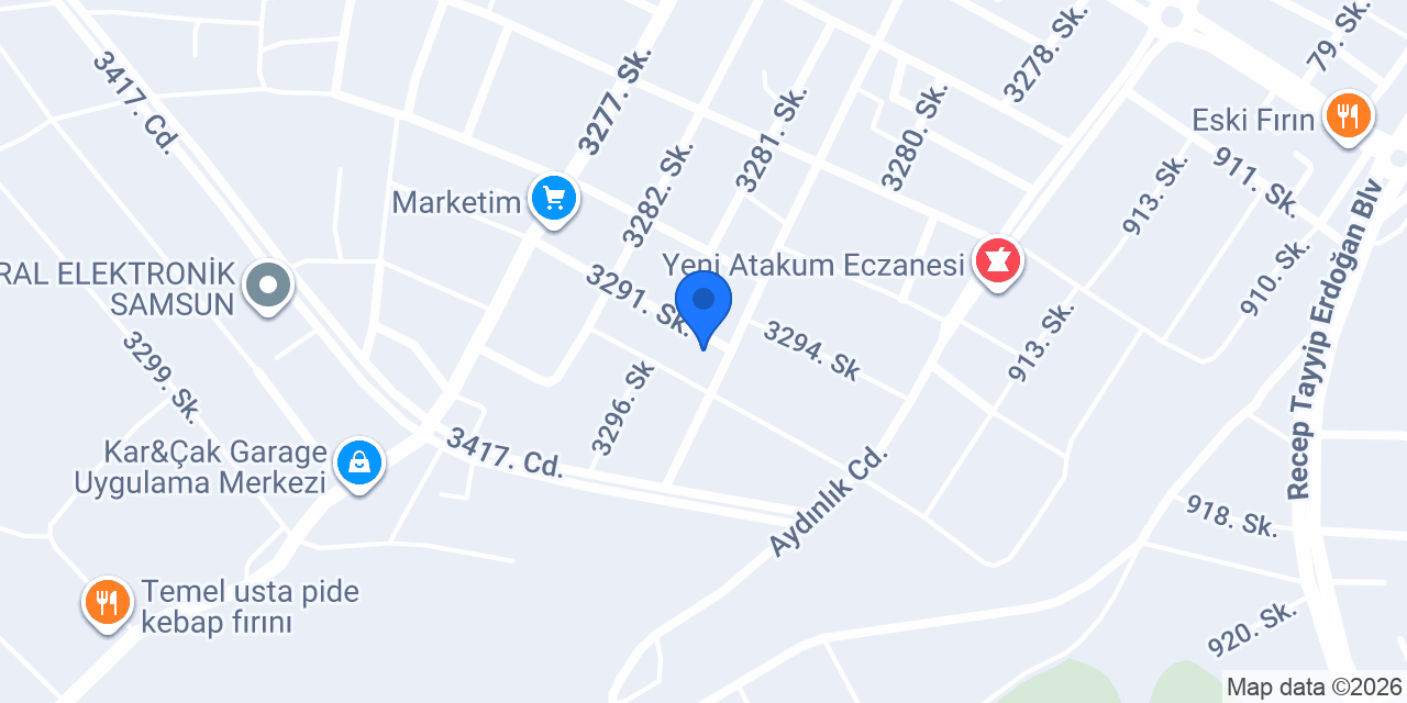 Şok Market konumu