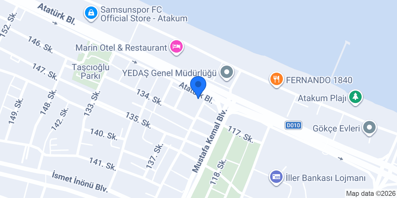 DenizBank Atakum Şubesi konumu