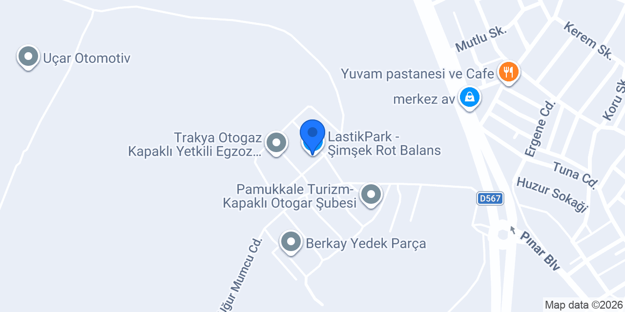 LastikPark - Şimşek Rot Balans konumu