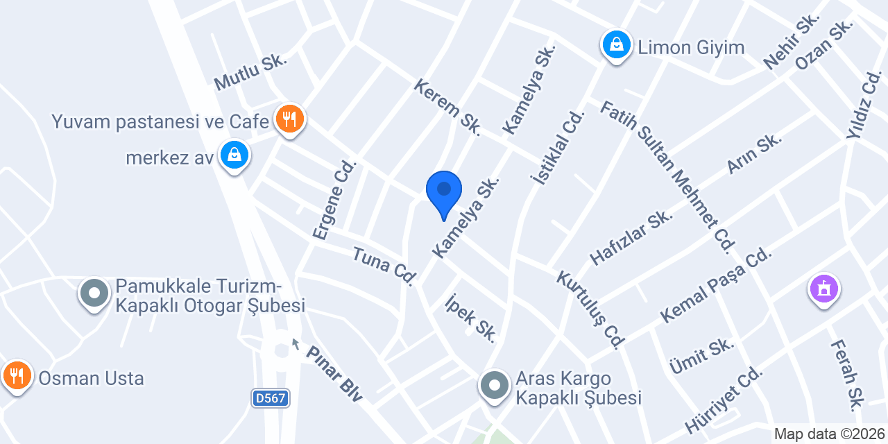 Cogili Köftecisi konumu