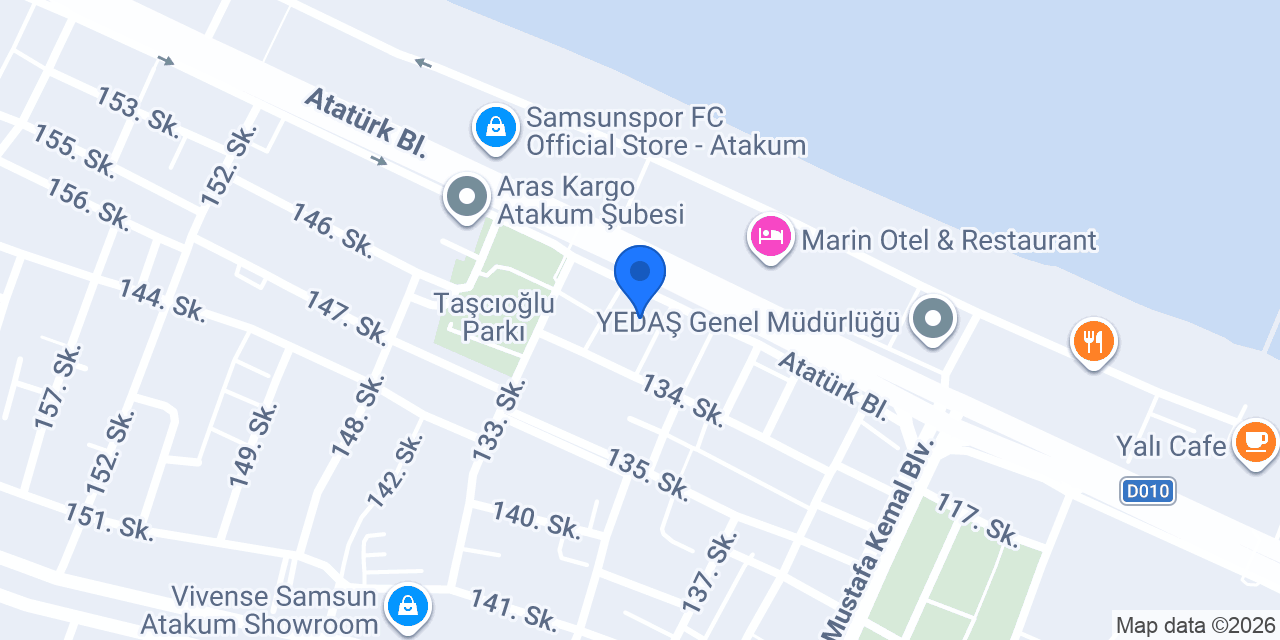 Garanti BBVA Atakum Şubesi konumu