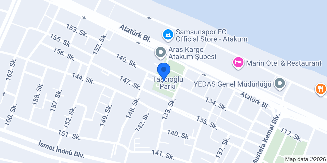 Atakum PTT Kargo Dağıtım Şefliği konumu