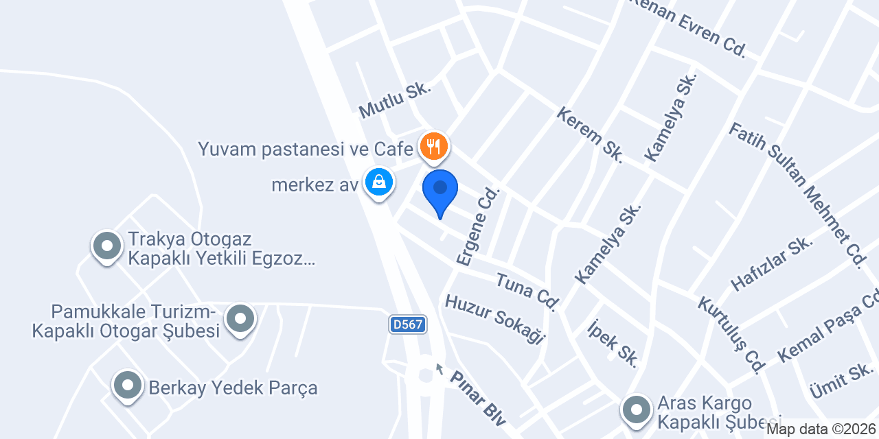 Kapaklı Ticari Taksi konumu