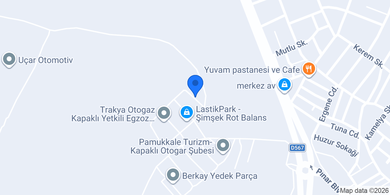 Ak-Taş Oto konumu