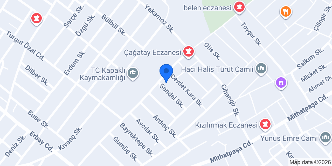 BENGÜ EVLERİ HASACARLAR İNŞAAT LTD. ŞTİ. konumu