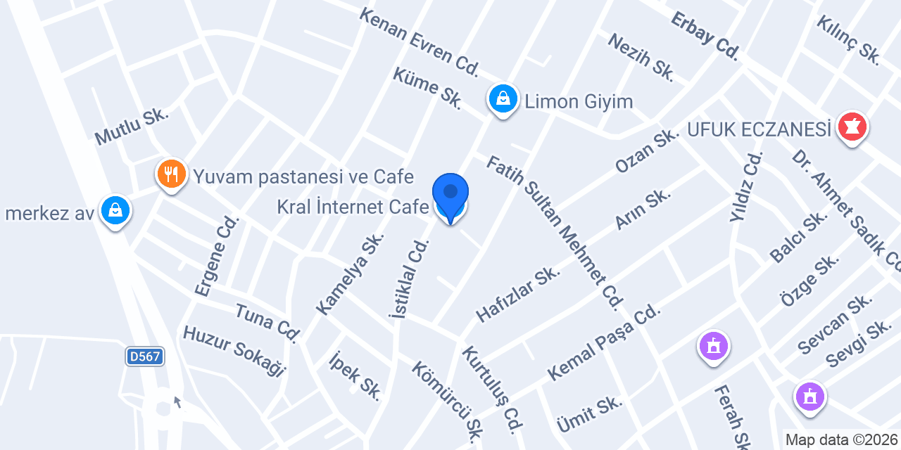 Kral İnternet Cafe konumu