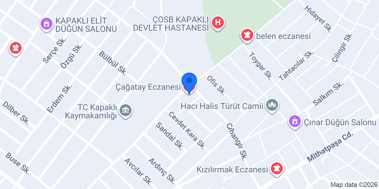 Çağatay Eczanesi konumu