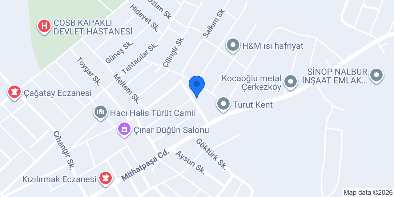 Kapaklı Can Tesisat konumu