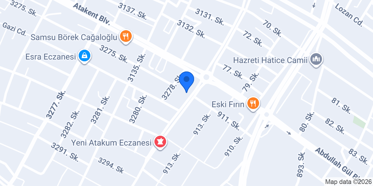 Tuğba Çetin Hair Makeup Studio konumu