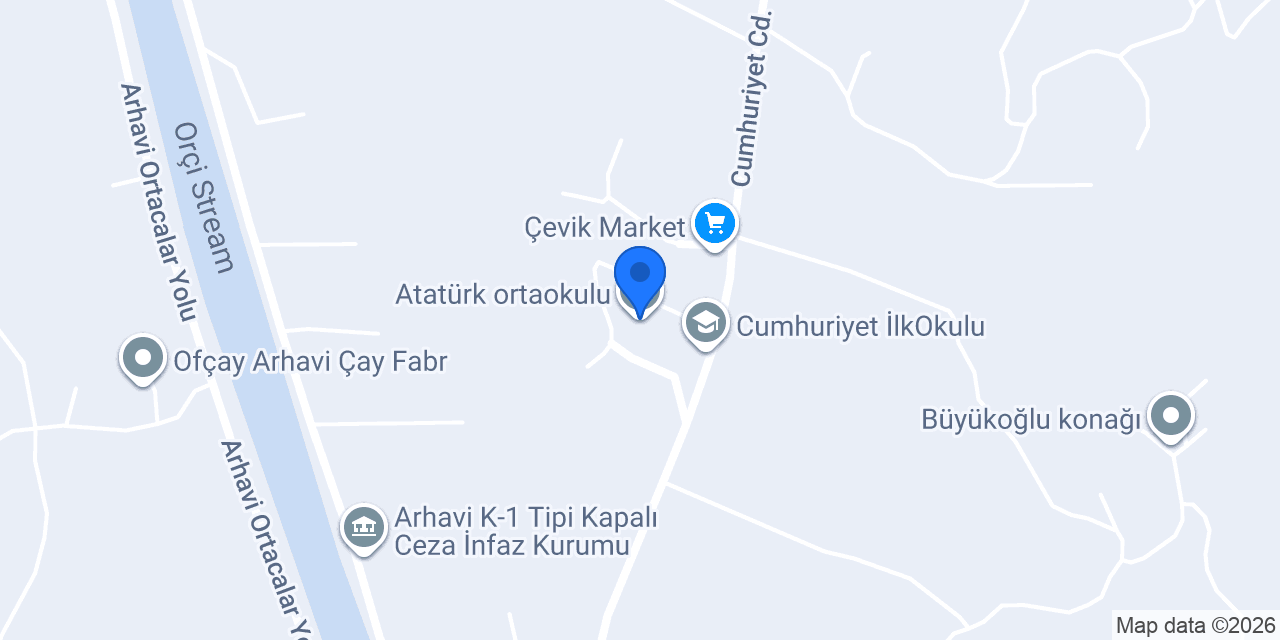 Atatürk ortaokulu konumu