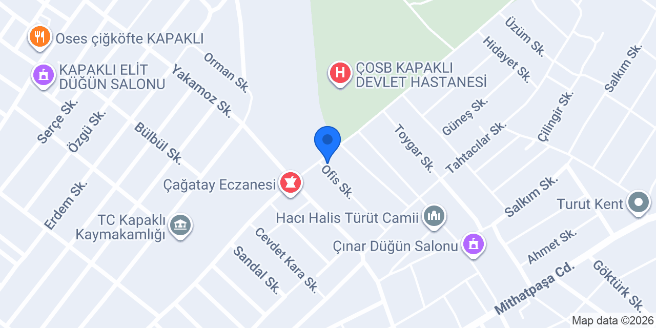 TUĞÇE ECZANESİ konumu