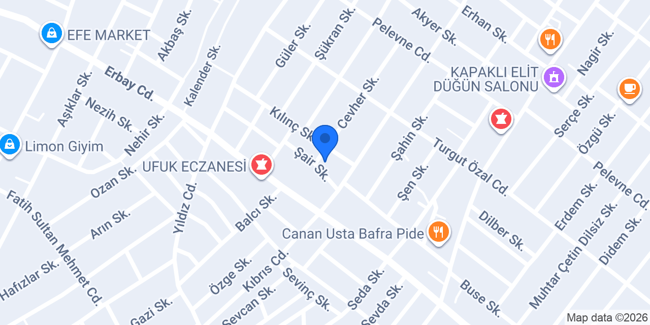 Kapaklı Fatih Cami konumu