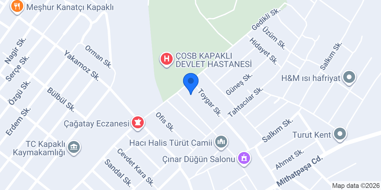 Rüya Çiçek Evi Kapaklı konumu