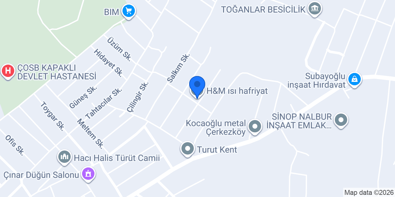 H&M ısı hafriyat konumu