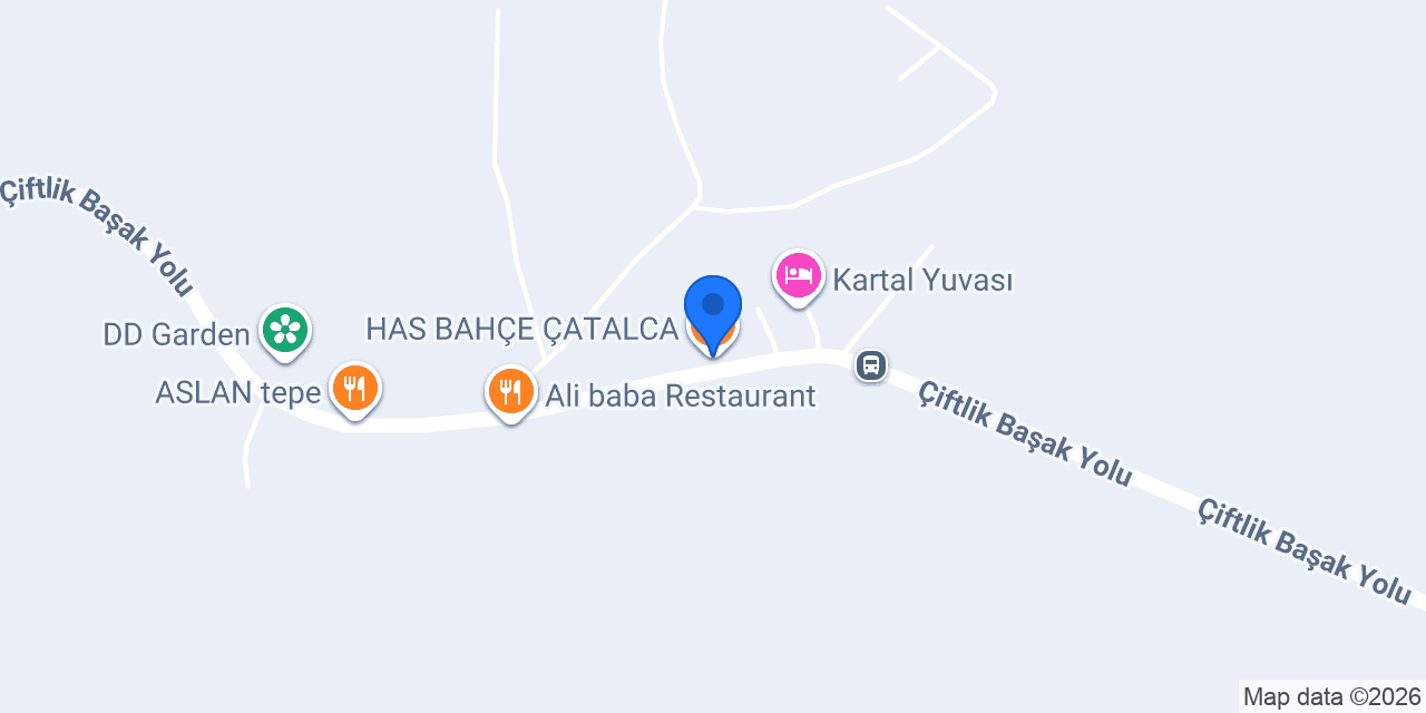 HAS BAHÇE ÇATALCA konumu