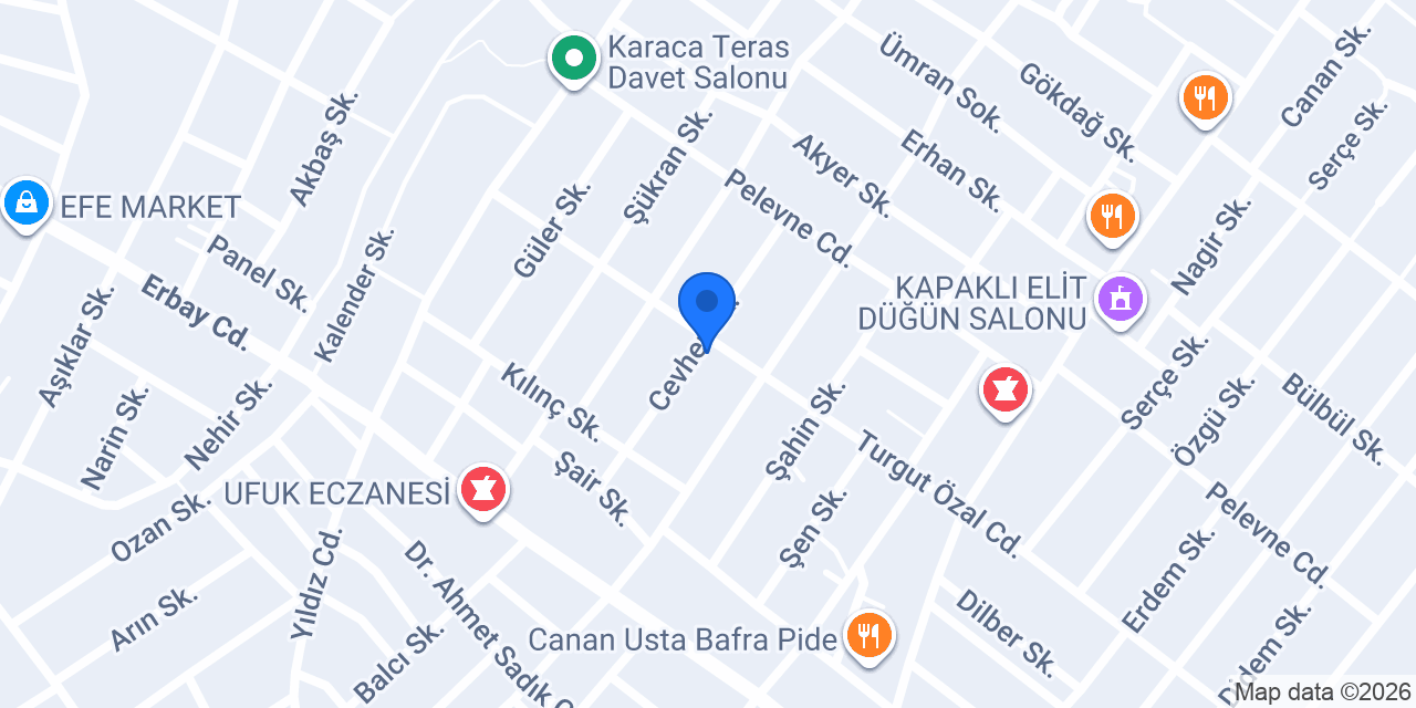 ŞAHİNLER YAPI VE PVC konumu