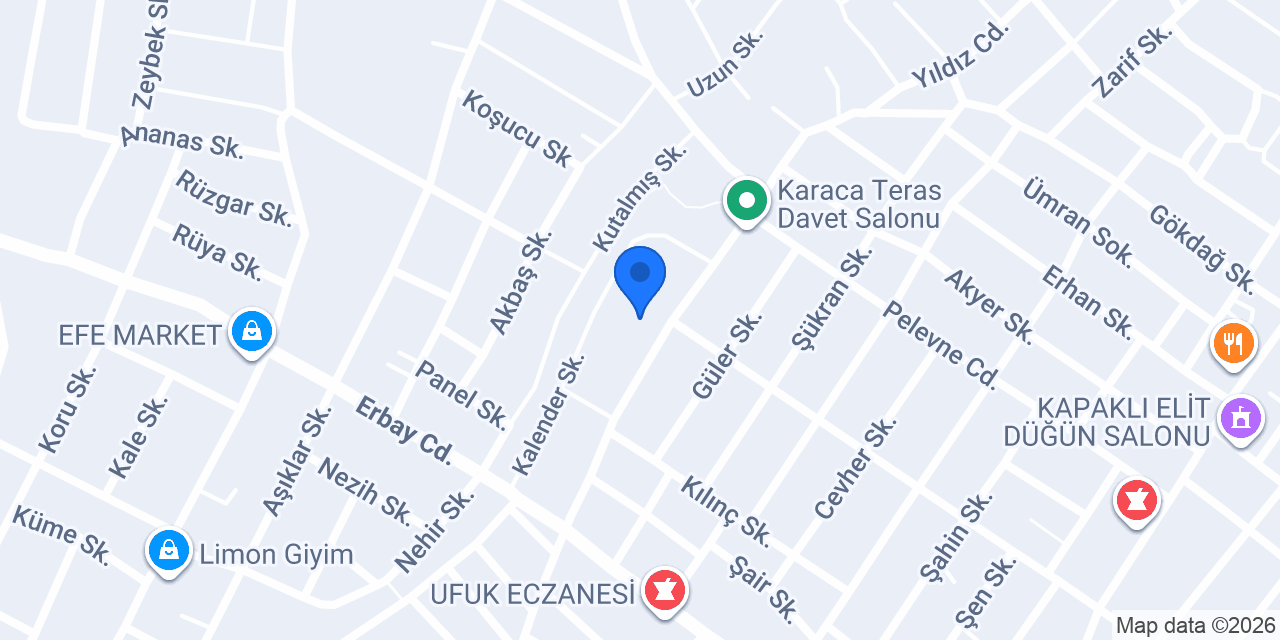 Göl Yolu Tekel konumu